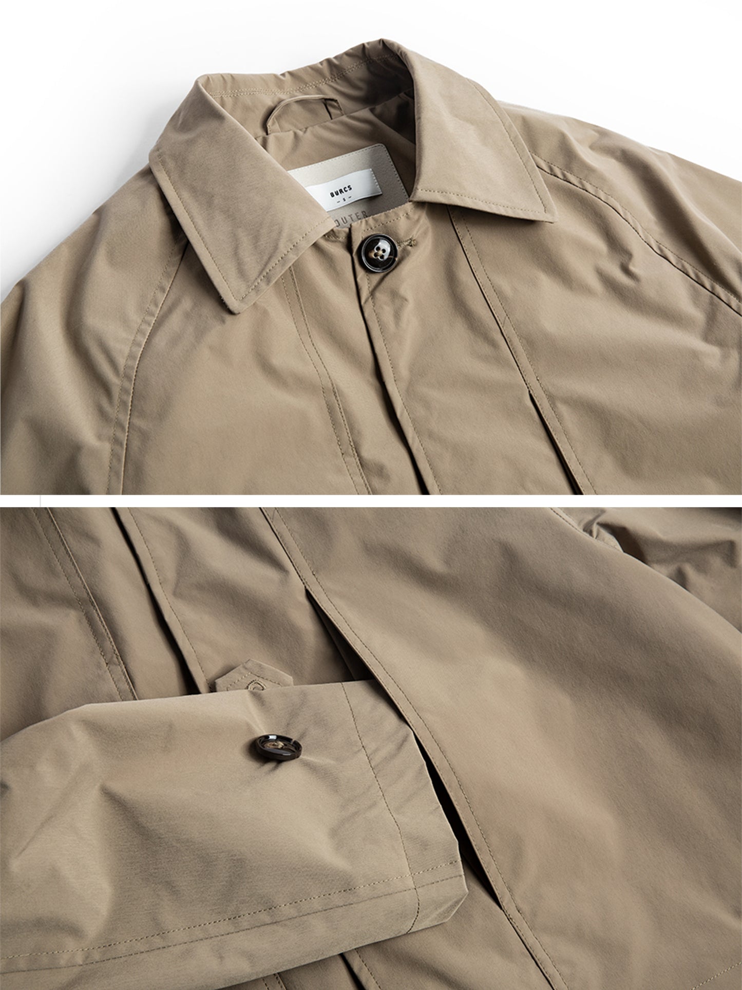 BEIGE BALMACAAN COAT