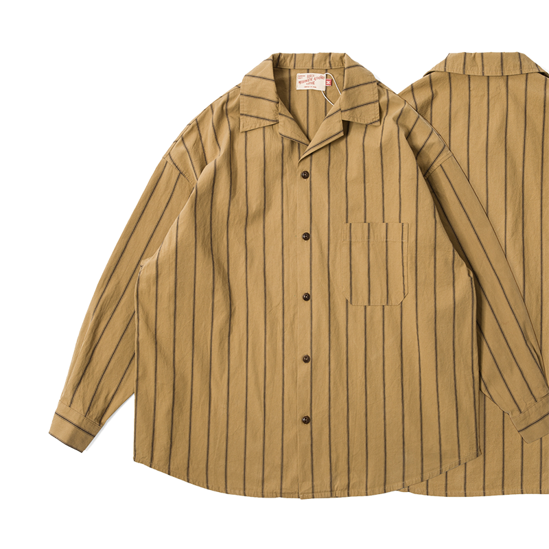 Burcs Stripe Guayabera Shirt