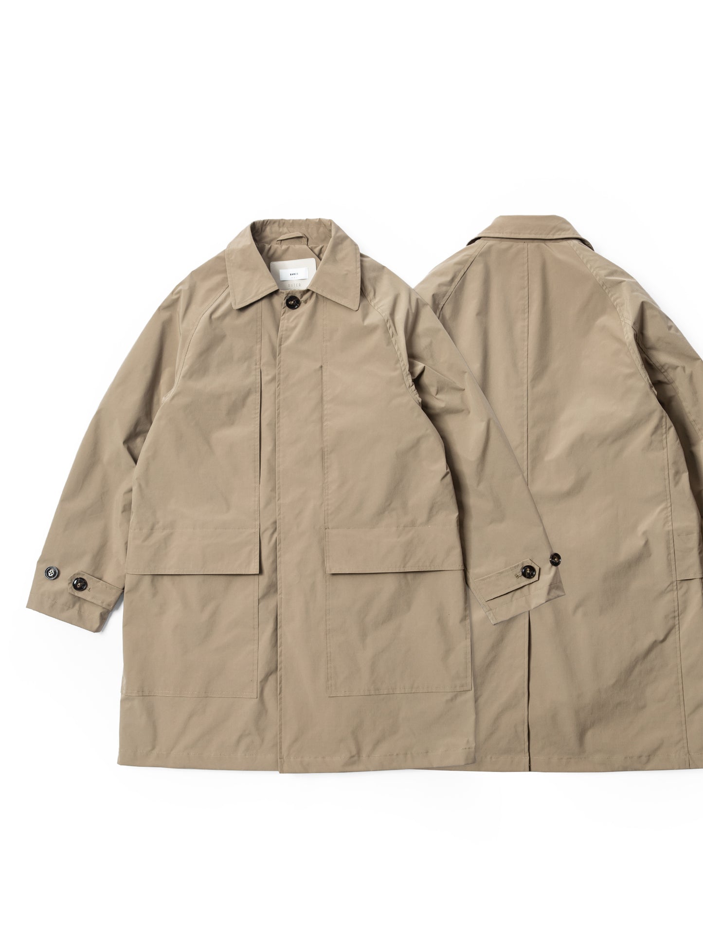 BEIGE BALMACAAN COAT
