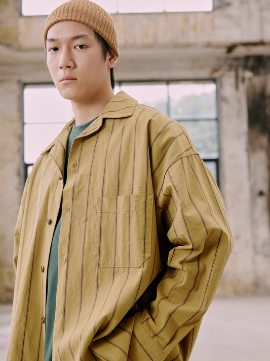 Burcs Stripe Guayabera Shirt
